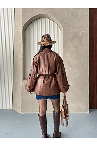 Velista Women's Oversized Belted Trench Coat