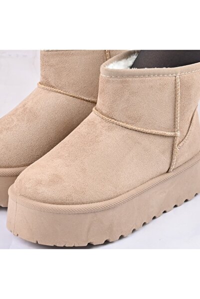 Tmall Women's boots, type,Suede leather,furred,TM1CD1041,khaki