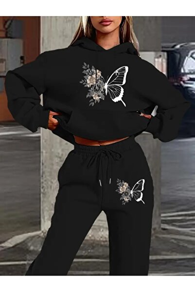 LAYORA 3 Thread Fleece Hoodie Set – Modern and Comfortable Street Style Look