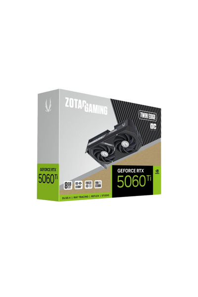 ZOTAC GAMING GeForce RTX 5060 Ti Twin Edge OC, 8GB GDDR7 - Black