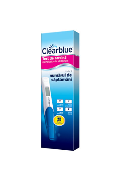 SWISSCARE Clearblue Digital Pregnancy Test with Weeks Indicator, 1 Test