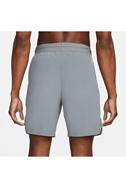Nike Pro Dri-Fit Flex Vent Max Erkek Gri Antrenman Şortu
