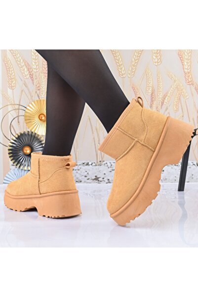 Tmall Ghete de damă, tip, din piele întoarsă prietenoasă cu pielea, blană, TM...