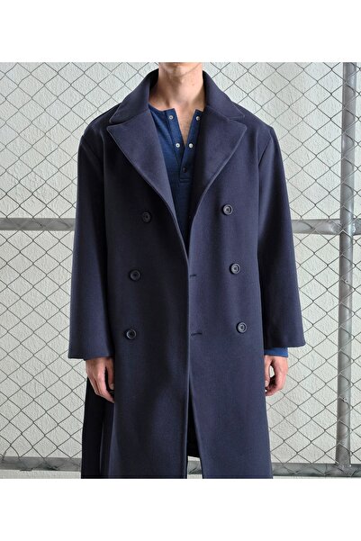 Hazhers Erkek Kemerli Kaşe Pamuklu Kışlık Kaban