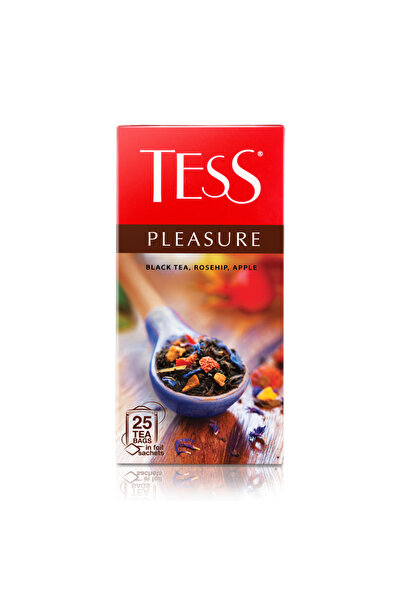 Tess PLEASURE Tea Bag(1.5*25) - Rosehip and Apple Shells أكياس شاي بليجر بنكه...