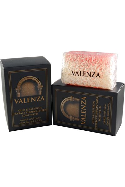 VALENZA HOME صابون ألياف اليقطين الفاخر بخلاصة العود والزعفران 130 جرام