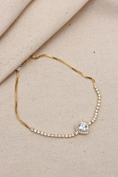 LA PERRY ACCESSORIES سوار VIP ذهبي اللون مع تصميم على شكل قلب