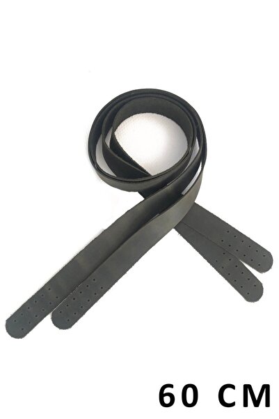 alfa tasarım atölyesi مقبض حقيبة قابل للخياطة من الجلد الطبيعي (زوج/60 سم) كر...