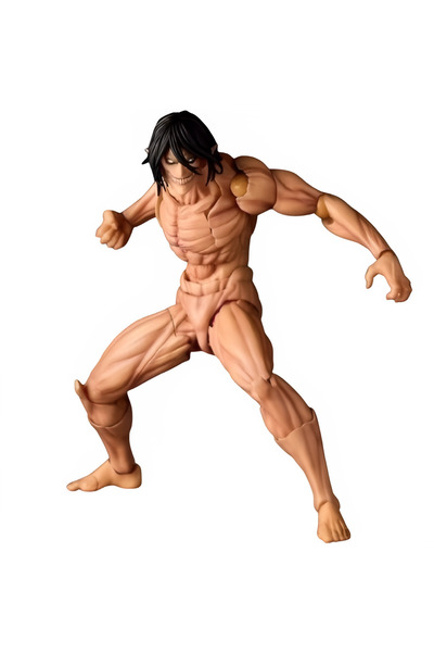 No branded Figurină articulată Eren Yeager Titan – Atac pe Titan, 16 cm, păr și accesorii interschimbabile