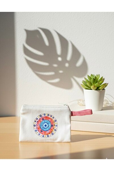 Home Etnik Desenli Bez Cüzdan
