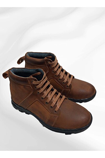 Meto Chukka Lace-Up Boot (Honey) - Genuine Natural Leather with Heavy Safety Sole
