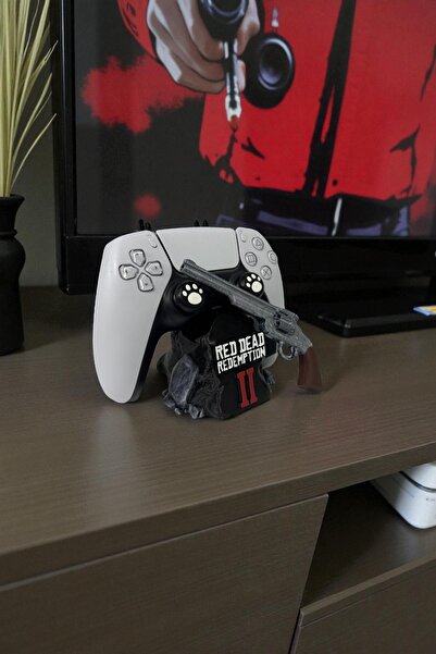 Valyria Red Dead Redemption Temalı Oyun Kolu Tutucu | PS5 / PS4 / XBOX Joystick Standı | 3D Baskı