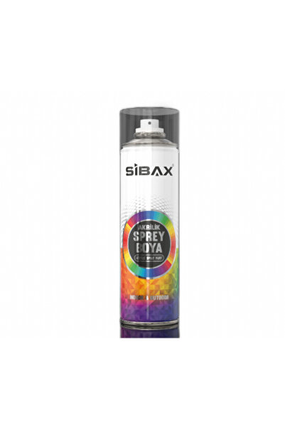 hırdavatevreni SİBAX SPREY BOYA 250 ML PARLAK SİYAH 0326 RAL 9005