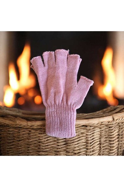eleven market Tiriko Women's Cut-Out Gloves Light Pink