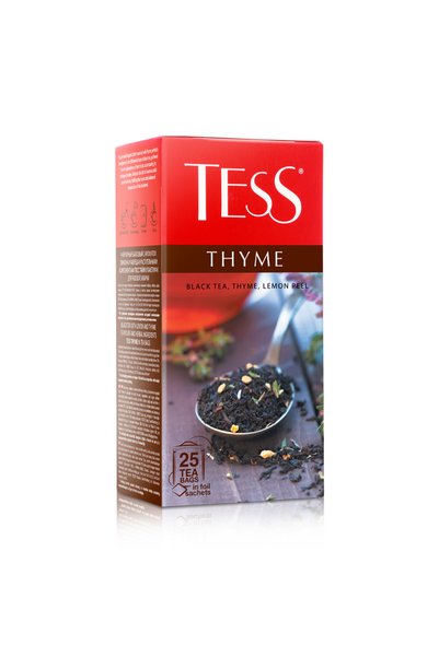 Tess BLACK TEA - With Thyme (Tea bag 1.5*25) الزعتر الشاي الأسود مع الزعتر في أكياس الشاي