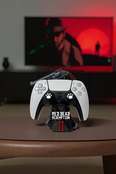 Valyria Red Dead Redemption Temalı Oyun Kolu Tutucu | PS5 / PS4 / XBOX Joystick Standı | 3D Baskı