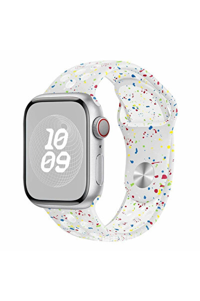 ceptego سوار سيليكون مثقب منقط متوافق مع ساعة أبل سلسلة 1/2/3/4/5/6/se/7/8/9 ...