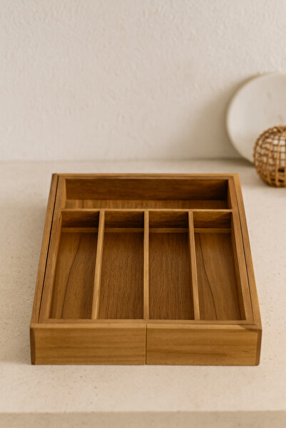 Bohemian Akasya Çekmece İçi Ayarlanabilir Kaşıklık – 25.5x35 cm (Kapalı) / 40x35 cm (Açık)