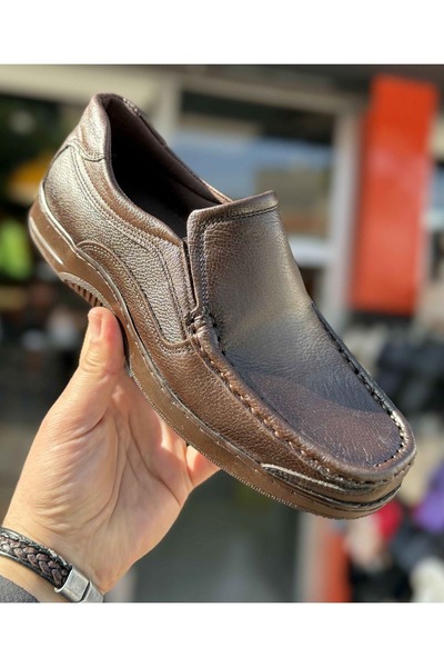 AYAKCİTY Pantofi casual pentru bărbați, din piele naturală, cu talpă ortopedi...