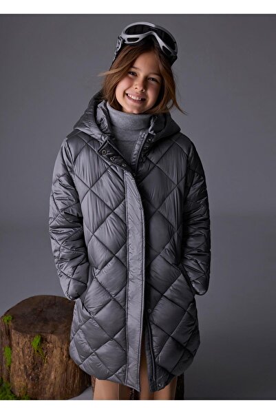 MAYORAL Quilted Girl's Long Coat_Mnvs7432