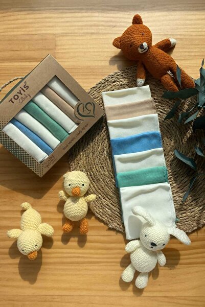 toyis baby Baby Mouth Wipes 100% Cotton Combed Cotton Set of 7 in Box