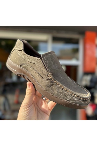 AYAKCİTY Pantofi casual pentru bărbați, din piele naturală, cu talpă ortopedi...
