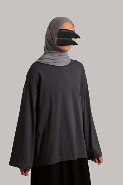 Emare Basic Long Sleeve T-Shirt - Smoked