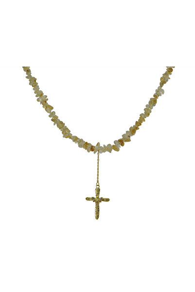 runa Colier cu strălucire aurie