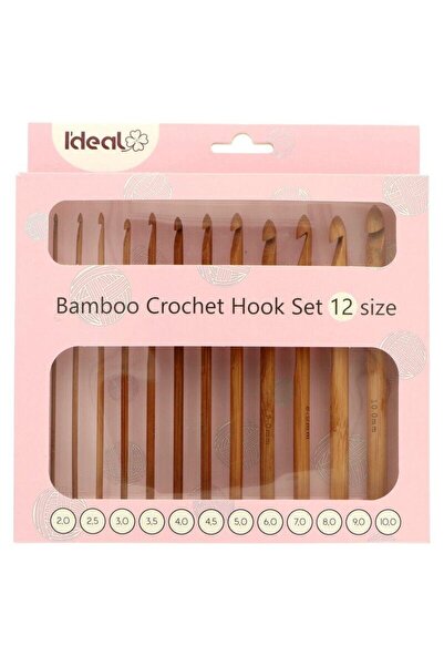 DUCK HOBY Bambu Tığ Seti, 12 Farklı Numaralı Tığ Seti