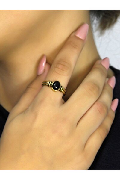 esha خاتم نسائي قابل للتعديل من الحجر الطبيعي أونيكس حجر طبيعي طراز قديم euy81o