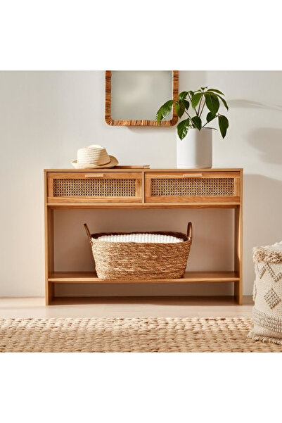 Genel Markalar Ahşap hazeran çekmeceli raflı modern dresuar