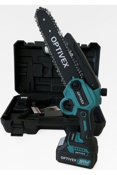 OPTIVEX Profesyonel Çift Akülü Budama Testeresi Şarjlı Testere