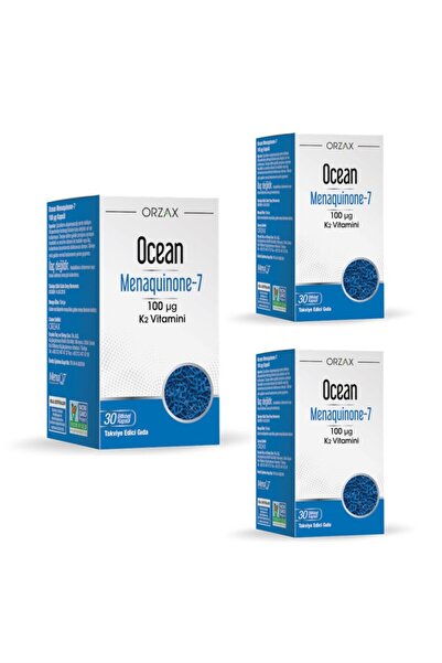 Ocean MK-7 100 mcg Vitamin K2 30 Kapsül 3 Adet