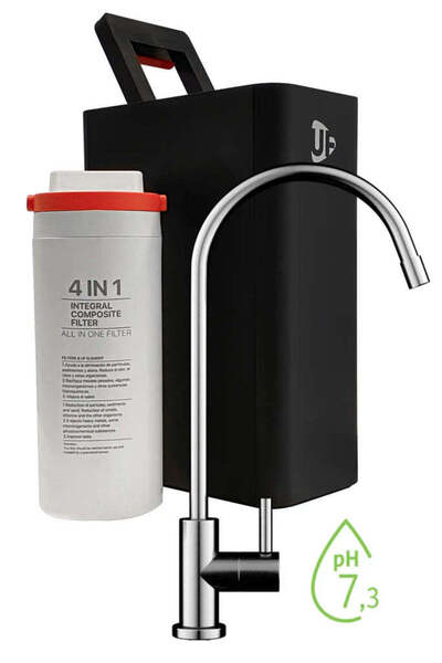 FINAQUA Sistem de ultrafiltrare COMPACT 4F — Filtru 4 în 1 cu sistem de blocare/ridicare