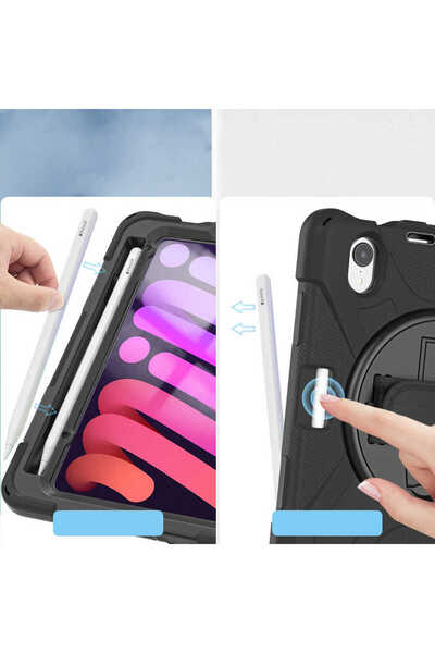 zore iPad Mini 2021 (6Th Generation) Nxxa Defender Tablet Silicone - Black