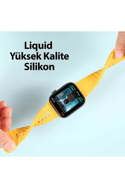 ceptego Apple Watch Compatible Series 1/2/3/4/5/6/Se/7/8/9 S10-11 and 38/40/41mm Simple Loop Silicone Band