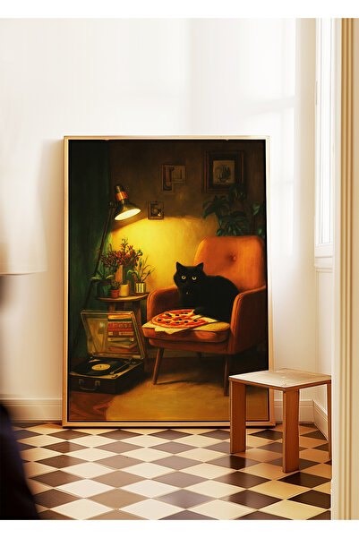 ARTHOUSECOLLECTIVE Poster minimalist pisică – Colecția pisică - Poster fără c...