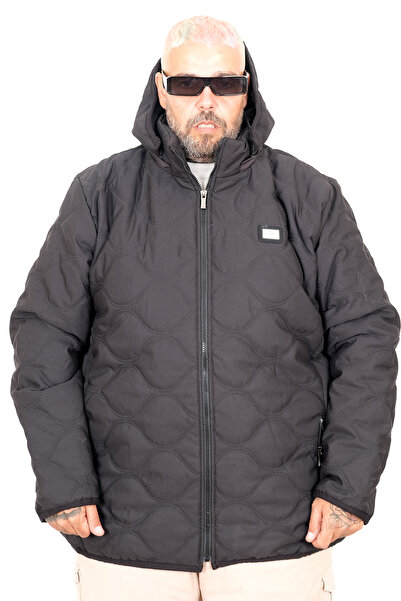 ModeXL Mode XL Men's Plus Size Coat Hooded 25706