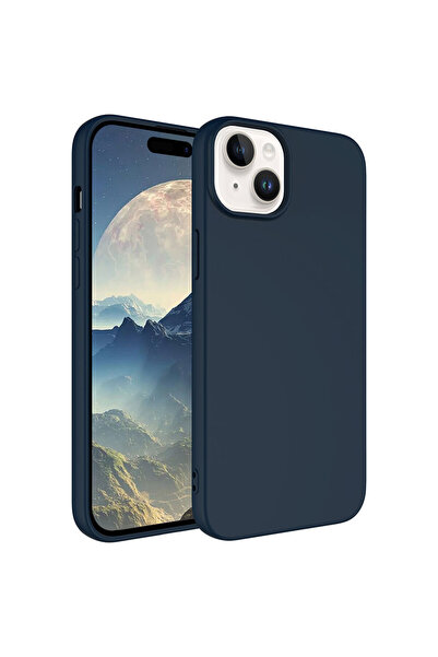 zore حافظة متوافقة مع هاتف iPhone 15 Plus من NXXA LSR - أزرق داكن