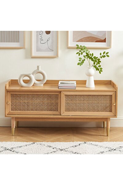 WoodenDecoration01 Solara Masif TV Ünitesi