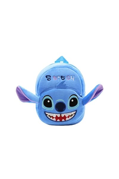 OEM Plush backpack, Stitch, light blue, 24 cm, 2 years+