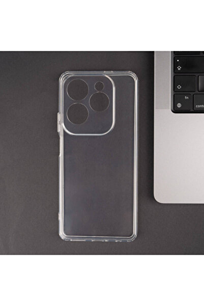 zore Infinix Hot 40 Pro Case Nxxa 2mm Anti Shock Silicone - Transparent