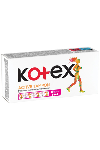 3Ecoswear Kotex Active Tampon Süper 16’lı