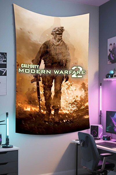 RUGRUMBA Tapiserie Call of Duty cu imprimeu – Tematică pentru jucători, țesăt...