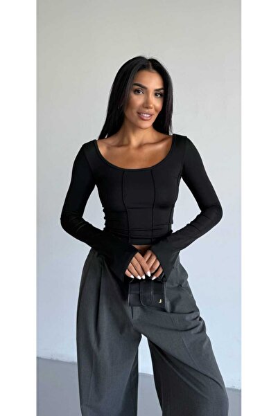 Freya KOL DETAYLI DALGIÇ BLUZ