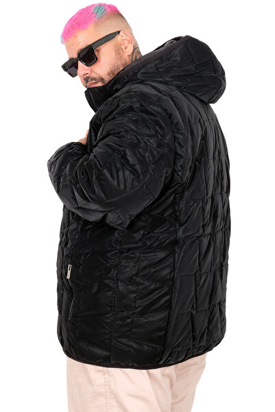 ModeXL Mode XL Men's Plus Size Coat Quilted Hooded U25704