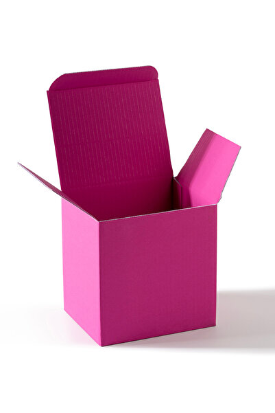 Miligram Paper 10 Adet 11,4x9,3x11,4 cm Pembe Kupa Kargo Kutusu
