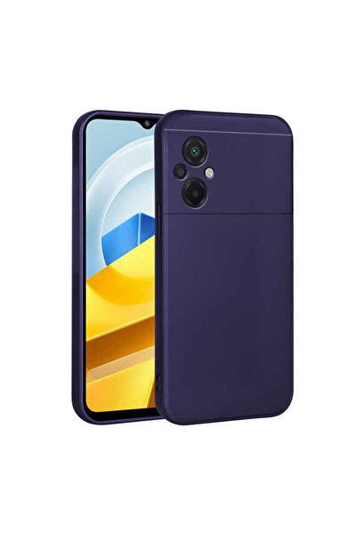 zore غطاء حماية من السيليكون من JoieCreatif Premier لهاتف Poco M5 - أزرق داكن