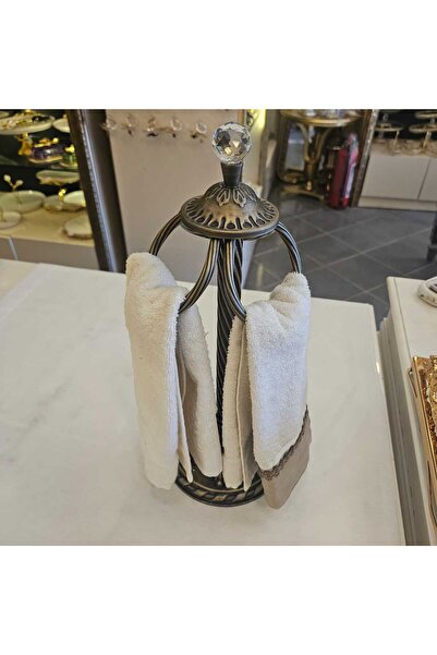 MaviDamla 1 Piece Cast Metal Footed Hand Towel Rail Antique Yellow