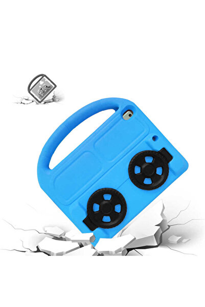 zore iPad Pro 10.5 (7Th Generation) Compatible Nxxa Wheel Car Tablet Eva Silicone Case with Wheel Stand - Green